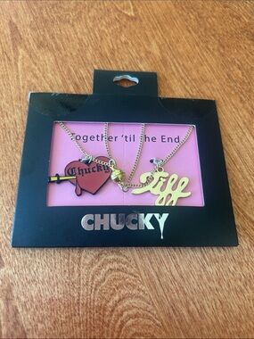 New in package Chucky and Tiff Child’s Play Necklaces